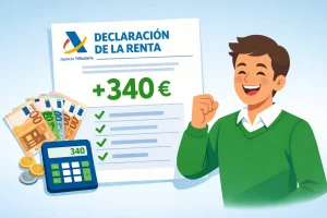 Deducción de 340 euros en el IRPF para trabajadores con salarios bajos Renta 2026